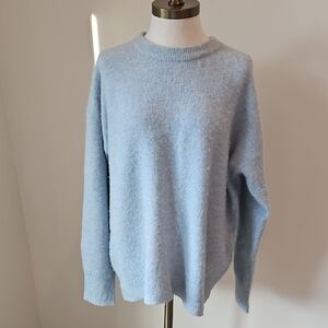 Babaton Soft Sky Blue Crew Neck Sweater